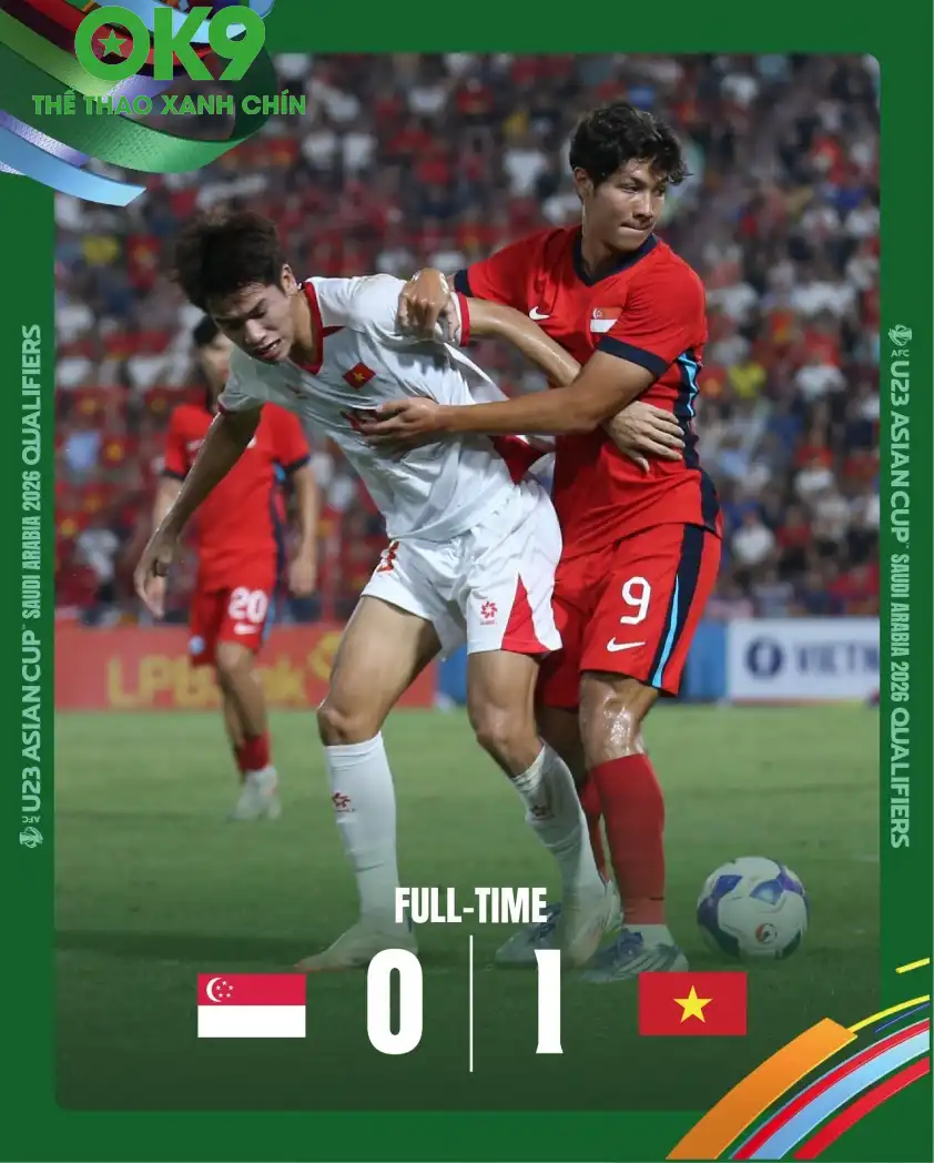 U23 Việt Nam có chiến thắng nhọc nhằn trước Singapore U23 Việt Nam có chiến thắng nhọc nhằn trước Singapore